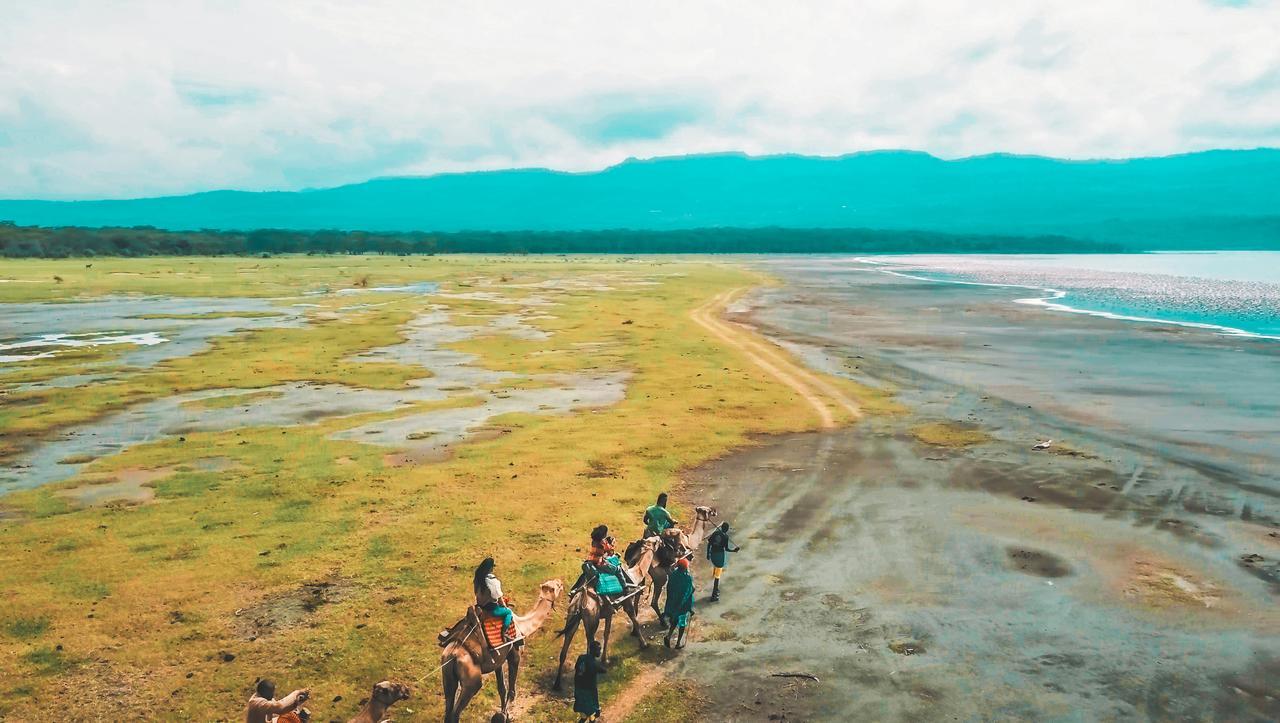 Mbweha Camp Lake Nakuru Elmenteita Bagian luar foto