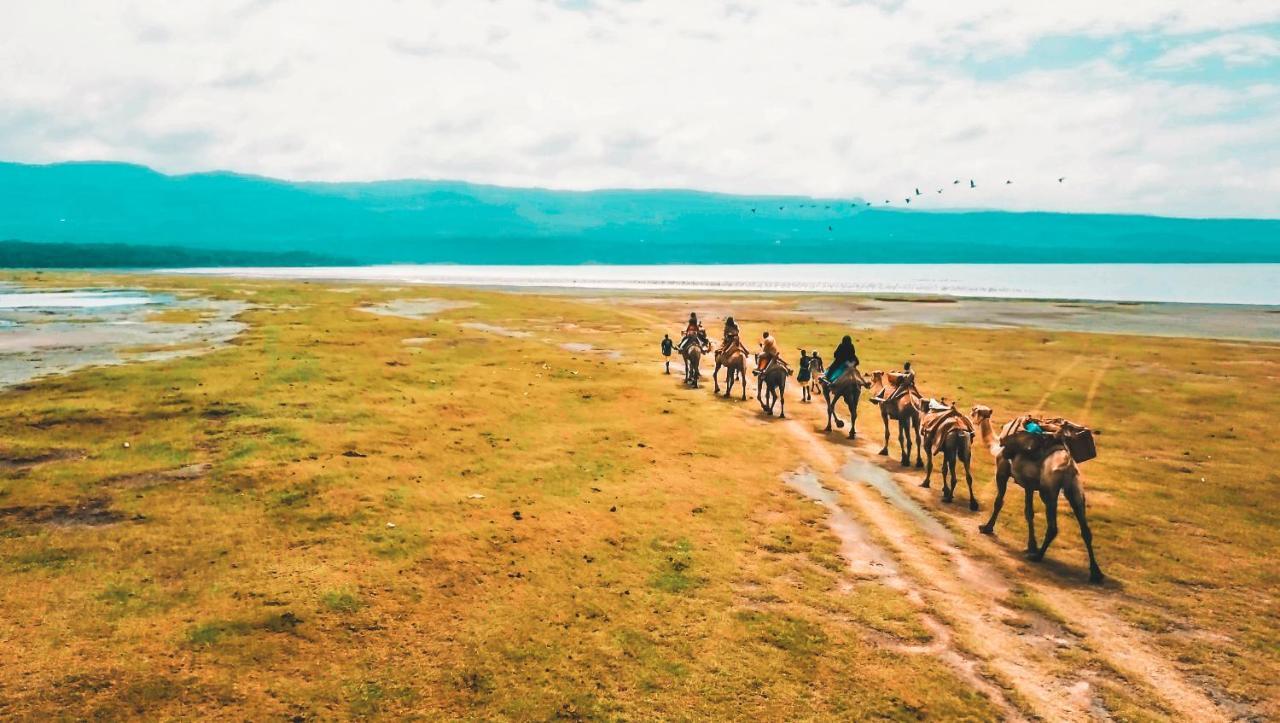 Mbweha Camp Lake Nakuru Elmenteita Bagian luar foto